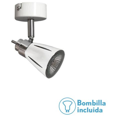 FABRILAMP Spotlight Weiß. Inklusive 1xGU10 Halogenbirne.