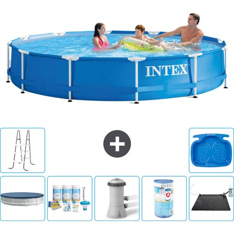 Intex Piscina con struttura Rotonda - 366x76 cm - 7-pezzi  S31559 (1/4)