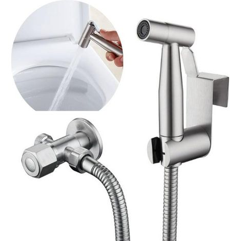 Douchette Bidet Main Inox, Pulvérisateur Toilettes Qualité Supérieure (1/5)