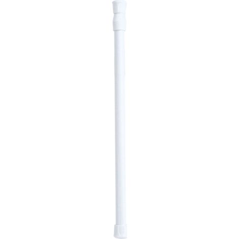 Barre de tension réglable à ressort, tringle à rideau de douche extensible, pour placard, fenêtre, tringle à rideaux, sans perçage, installation facile (1/5)