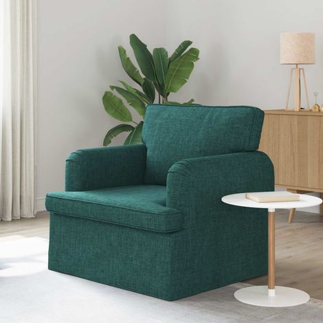 Sofa Dunkelgrün 84 x 80 x 85 cm Stoff