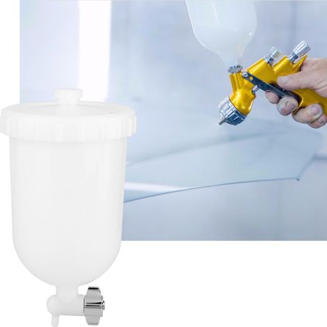 400 ml Kunststoff-Farbbehälter mit seitlicher Einfüllöffnung für Spritzpistolen W101, W71, R-2, K-2 und F-2 (1/5)