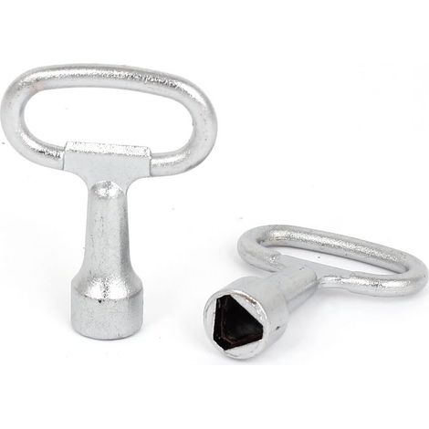 Clé utilitaire à 2 triangles pour boîtier de compteur électrique gaz Schrank (1/2)