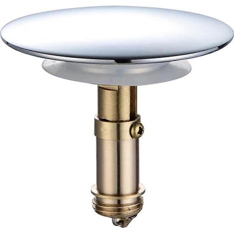 Bouchon de vidange universel pour baignoire, bouchon de vidange en métal de 66 mm, bouchon universel pour évier, sh (1/5)