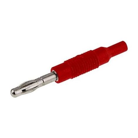 SKS Hirschmann MZS 4 Spina passante Spina 4 mm - Presa 2 mm Rosso 1 pz.