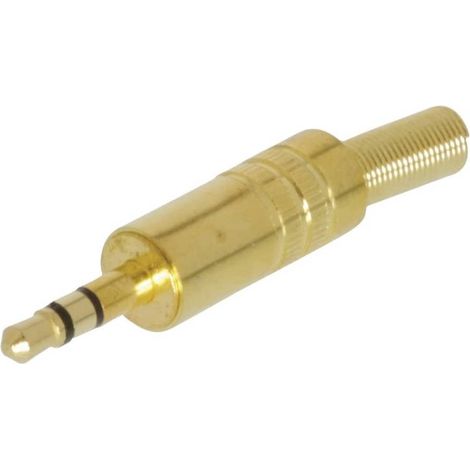Conector audio jack macho 3.5 mm estereo Dorado (1/4)