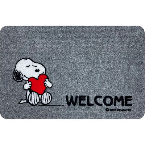 Peanuts Zerbino Ingresso Snoopy Originale Rettangolare 40 x 60 Cm Tappeto Ingresso Asciugapassi Tappetino Antiscivolo Interno Estero Originale Idea Regalo Welcom (1/5)
