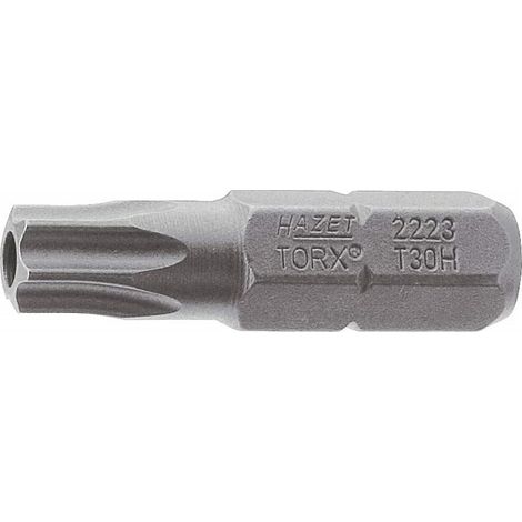 Embout-tournevis hexagone massif 1/4'' torx tamper résistant Taille T 8 H longueur 25 mm