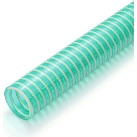 PVC Saugschlauch mit Spirale für Gartenpumpe 50 m ab 19 mm Innen-Ø