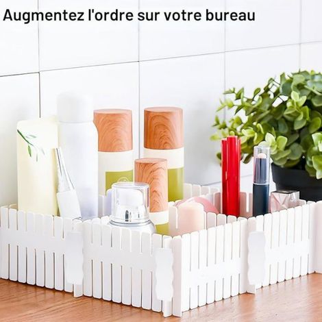 5. Range-couverts extensible pour tiroir de cuisine, plateau à ustensiles réglable, rangement compact couleu ORGANISATEUR DE TIROIR (1/5)