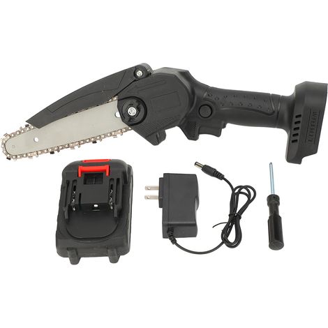 Motosierra inalámbrica de 15 cm (6 pulgadas) alimentada por batería, motosierra pequeña portátil de mano. (1/5)