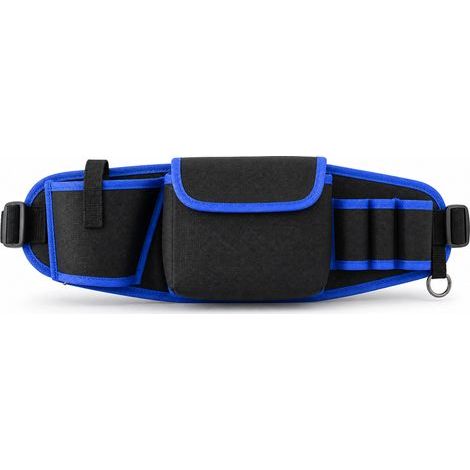 Pochette à outils électricien pour ceinture perceuse bleu 56 cm