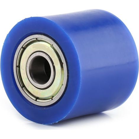 Galet tendeur de chaîne de transmission 8 mm, guide-chaîne pour moto, quad, bleu (1/5)