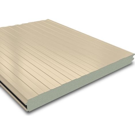 Panneau sandwich de bardage isolé 2100x1150 mm SANDEO WALL