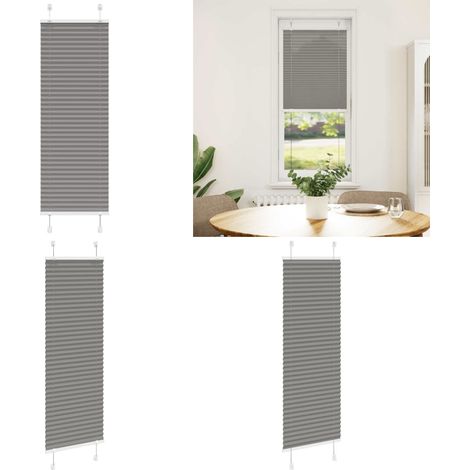 vidaXL Plissee Anthrazit 45x150 cm Stoffbreite 44,4 cm Polyester (1/5)