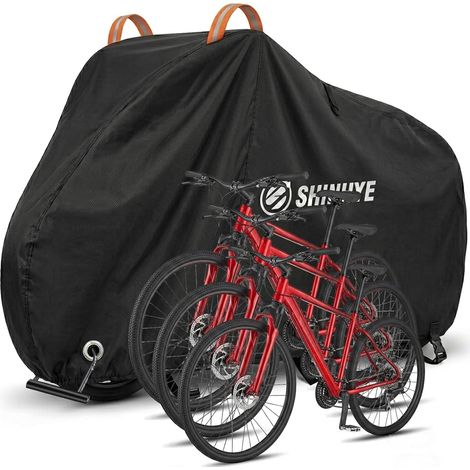 Housse Velo Exterieur Protection - 600D Housse de Exterieur Impermeable pour 3 Velos, 220×120×110cm Vélo Accessoire (1/5)