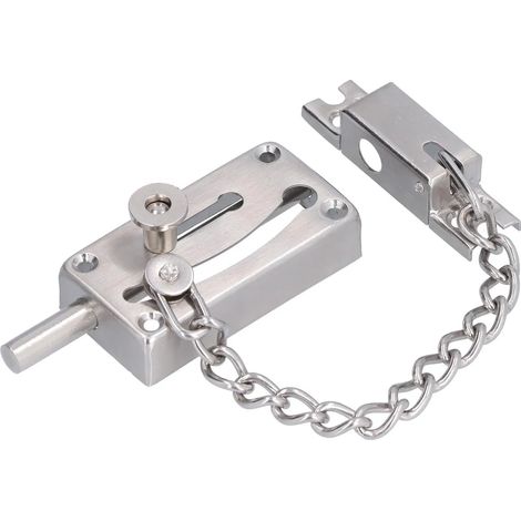 Cerrojos de acero inoxidable, dispositivos antirrobo, cerraduras de seguridad para puertas, aptos para viviendas y hoteles. (1/4)
