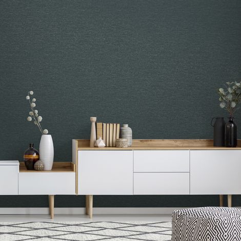 Papier peint intissé Heritage Uni Texture 1005 x 52cm Vert (1/5)