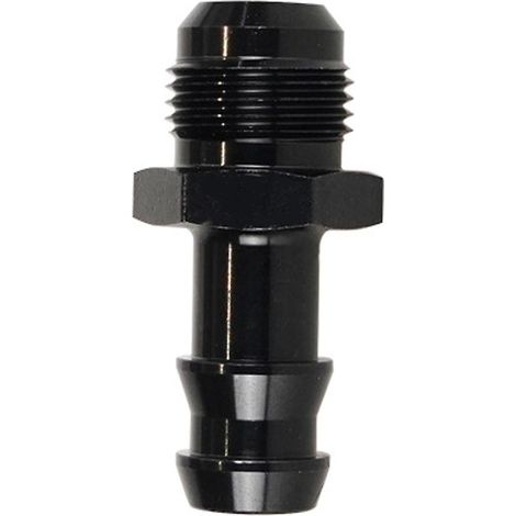 Schlauchanschlussadapter aus Aluminium für Kraftstoffleitungen, 6AN-Außengewinde auf 3/8-Zoll-Schlauchanschluss mit Steckverbindung, Typ 3, schwarz