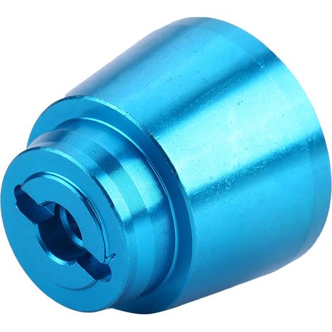 Adaptateur de moyeu hexagonal de roue arrière en alliage d'aluminium pour voiture RC Axial Rock Racer 90026 (bleu) (1/5)