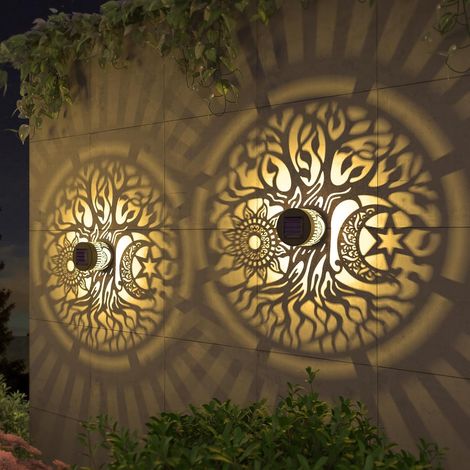 Lifeel solarlaterne für außen 2 Stück Solare Wegebeleuchtung Solarlampen für Außen Solarleuchten Garten Dekorative Solarlampe LED Gartenleuchte wasserdichte für Außen Terrasse