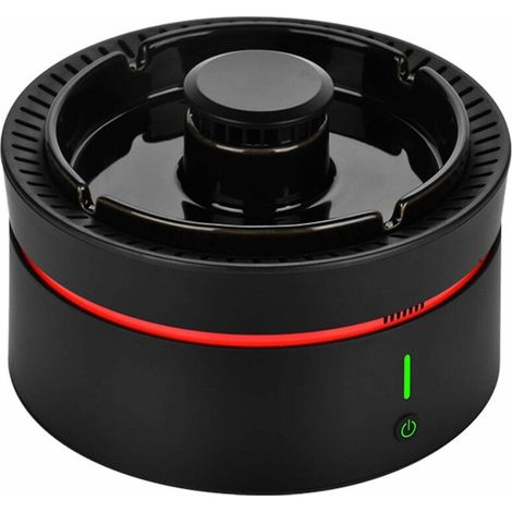 Smart Aschenbecher Multifunktionaler Reinigungsaschenbecher Mini-Luftreiniger für den Innenbereich Passivrauchschutz für Zuhause Schwarz (1/5)