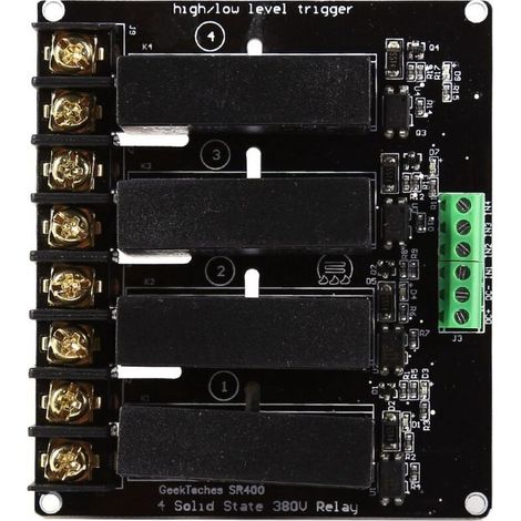 Eosnow Relais statique automatique à 4 canaux, fournitures industrielles pour thermostat, contrôleur de température, automatisation extérieure (1/4)