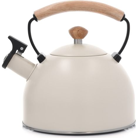 Hervidor tradicional con silbato Scandi 2.5 L inducción gas eléctrico Duka (1/4)