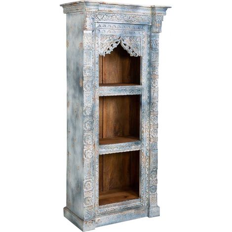 Estanteria de madera acabado artesanal 80x46x180h cm (1/5)