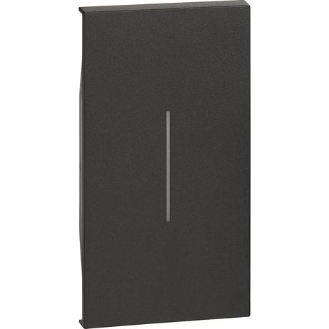 Cover illuminabile. Per 2 moduli, Nero bticino living now KG01M2