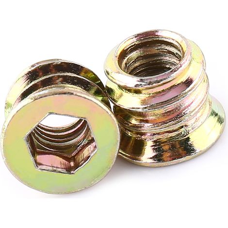 Verzinkte Sechskant-Möbelmutter aus Kohlenstoffstahl mit Holzeinsatz (M610mm) (1/5)