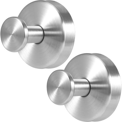 Lot de 2 crochets à ventouse pour fenêtre en verre, couronne de Noël améliorée, sans perçage, crochets à ventouse pour couronnes sur verre, guirlandes pour porte d'entrée (2, argent) (1/5)
