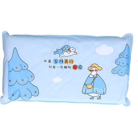 Coussin rafraîchissant gel bleu ciel, matelas de refroidissement pour adulte et étudiant, utilisation été maison dortoir, oreiller doux rafraîchissant. (1/5)