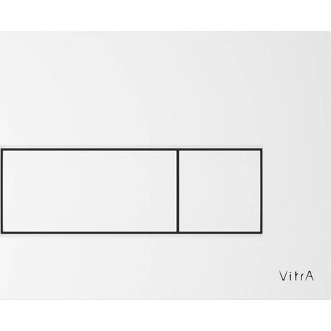 Placa de activación - VitrA 740-2300 - Blanco brillante - Diseño moderno - Plástico sintético