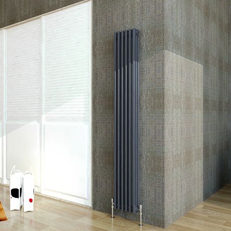 Biubiubath Traditional Cast Iron Radiator 1800x290mm 3 Column Anthracite (1/5)