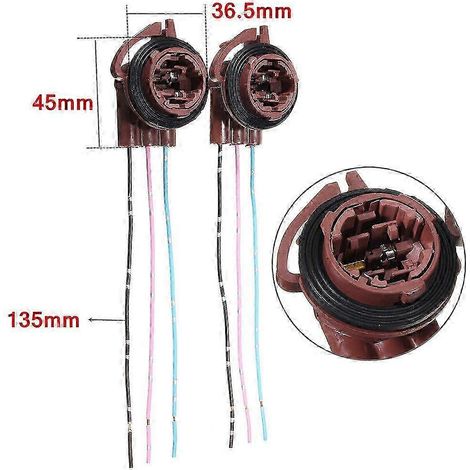 2x 3157 4157NA Lampenfassung Brems-/Blinkerlicht Kabelbaumstecker Ausführung 0703