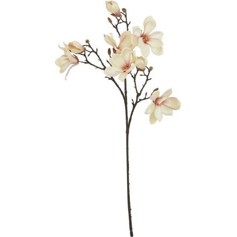 The Natural Garden Collection Pale Apricot Magnolia (Single Stem Flower) - Plastic - Height 86 cm