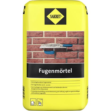 Sakret Fugenmörtel grau 10 kg Innen und Außen