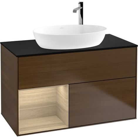 Villeroy & Boch F892PCGN Armoire sous-lavabo Finion F89 (1/2)