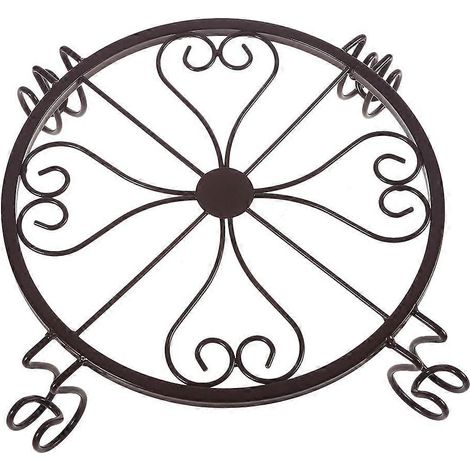 Pflanzenständer aus Schmiedeeisen mit Halterung, Ablage für Zimmerpflanzen, Balkon, Garten, schlichtes und modernes Design.