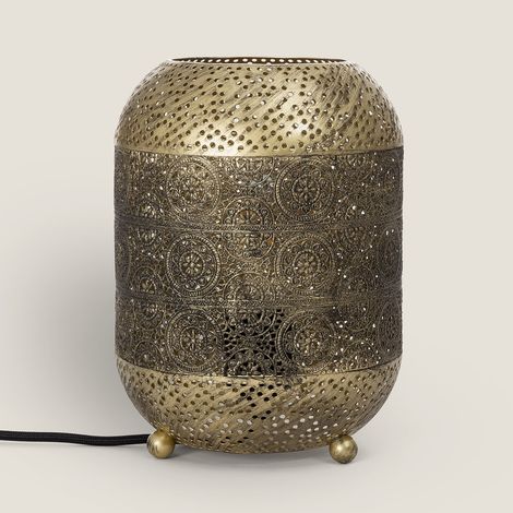 Lámpara de Mesa de Metal Aerba Dorado