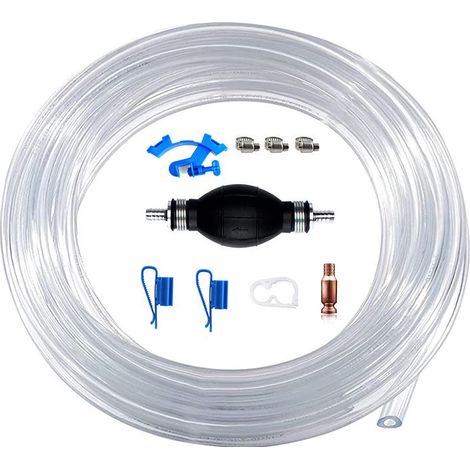 Manuelle Kraftstoff-Transferpumpe, tragbare Handpumpe mit hohem Durchfluss, manuelle Siphonpumpe für Gas, Benzin, Diesel, l, Flüssigkeit, Fischtank, mit 3 m Siphonschlauch (1/5)
