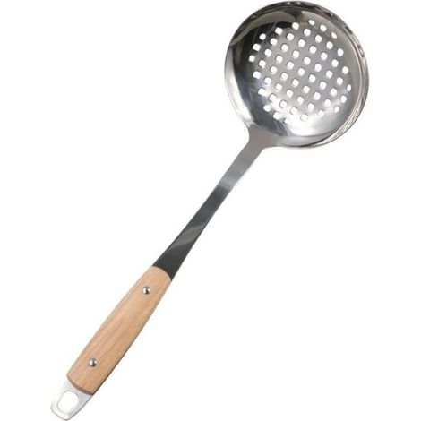 1 écumoire en acier inoxydable, 35 cm de long (1/5)