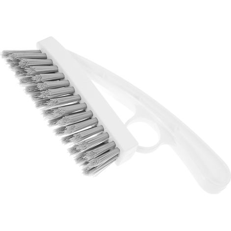 Brosse de nettoyage joints efficace , avec manche en polypropylène et nylon , blanche à poils rigide