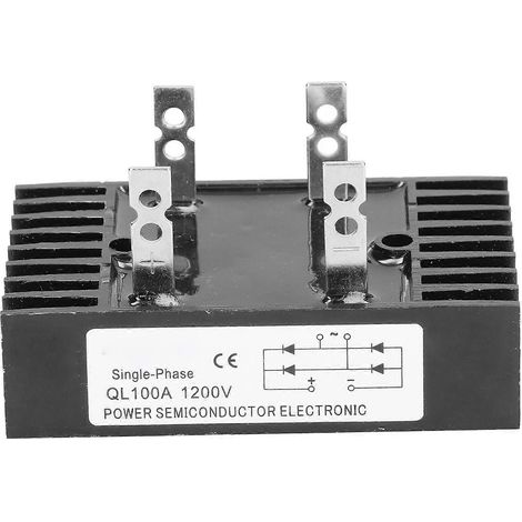 Régulateur de tension à pont de diodes haute performance, triphasé, 100 A, module avec dissipateur thermique