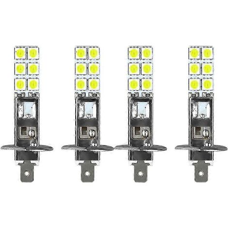 Kit de 4 phares LED H1 6000K Super Blanc 80W pour feux antibrouillard et de route (1/5)