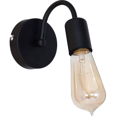 Applique loft nero opaco Dow E27 1 luce 15W Luminex
