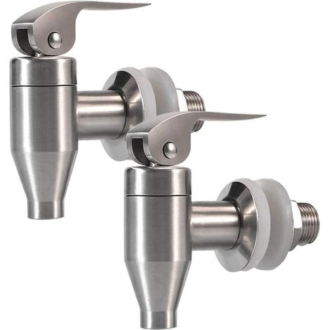 Robinet à pression durable en acier inoxydable, 2 paquets (1/5)
