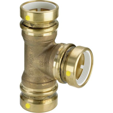 Viega Geopress T-Stück mit SC-Contur 9618G, d. 40mm, Rotguss (1/2)