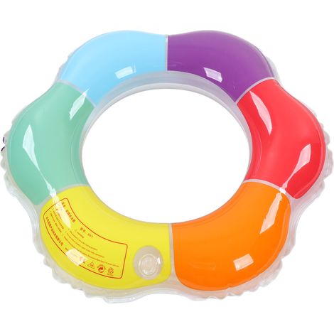 Aufblasbarer und farbenfroher Kinderschwimmring mit Doppelairbag (ohne Sicherheitssitz). (1/5)